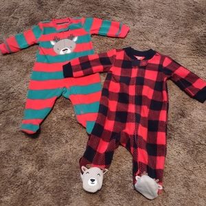 Carter's baby Christmas sleepers